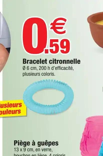 Bracelet citronnelle