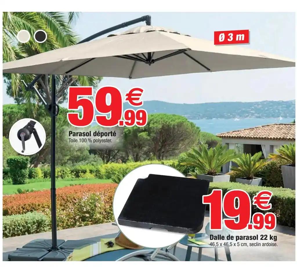 Parasol déporté