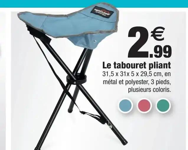 Le tabouret pliant