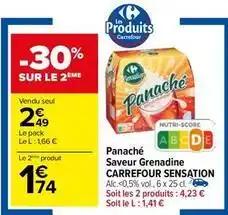 Carrefour sensation - panache saveur grenadine