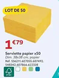 Serviette papier x50