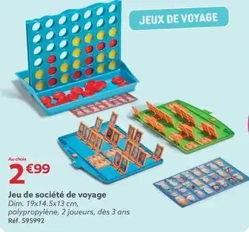 Jeu de société de voyage