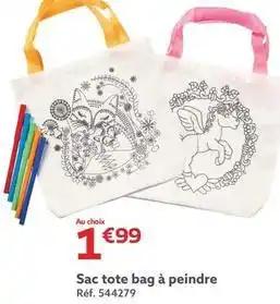 Sac tote bag à peindre