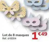 Lot de 8 masques