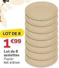Lot de 8 assiettes