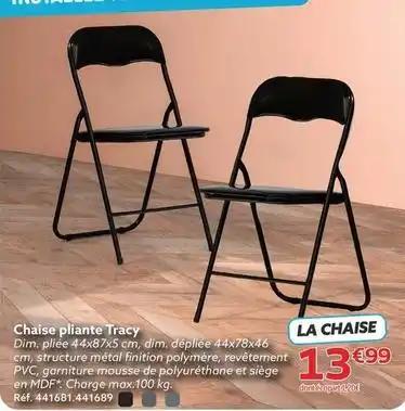 Chaise pliante tracy