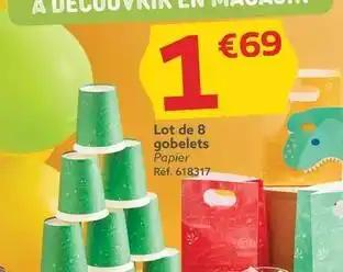Lot de 8 gobelets