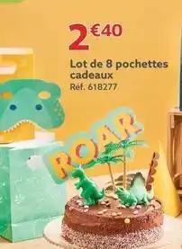 Lot de 8 pochettes cadeaux