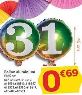 Ballon aluminium