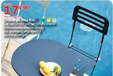 Chaise pliante rio
