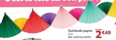 Guirlande papier
