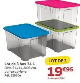 Lot de 3 box 24 l