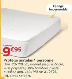 Protège matelas 1 personne