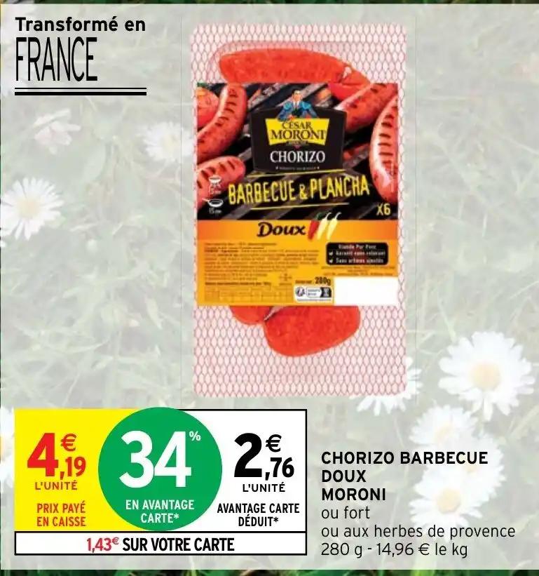 Promotion Exclusives de Chorizo barbecue doux : Découvrez l'Offre incontournable