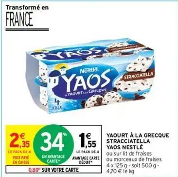 Nestlé - yaourt à la grecque stracciatella yaos