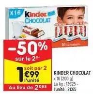 Kinder - chocolat