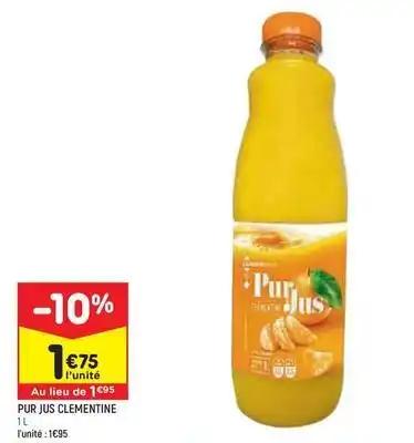 Pur jus clementine