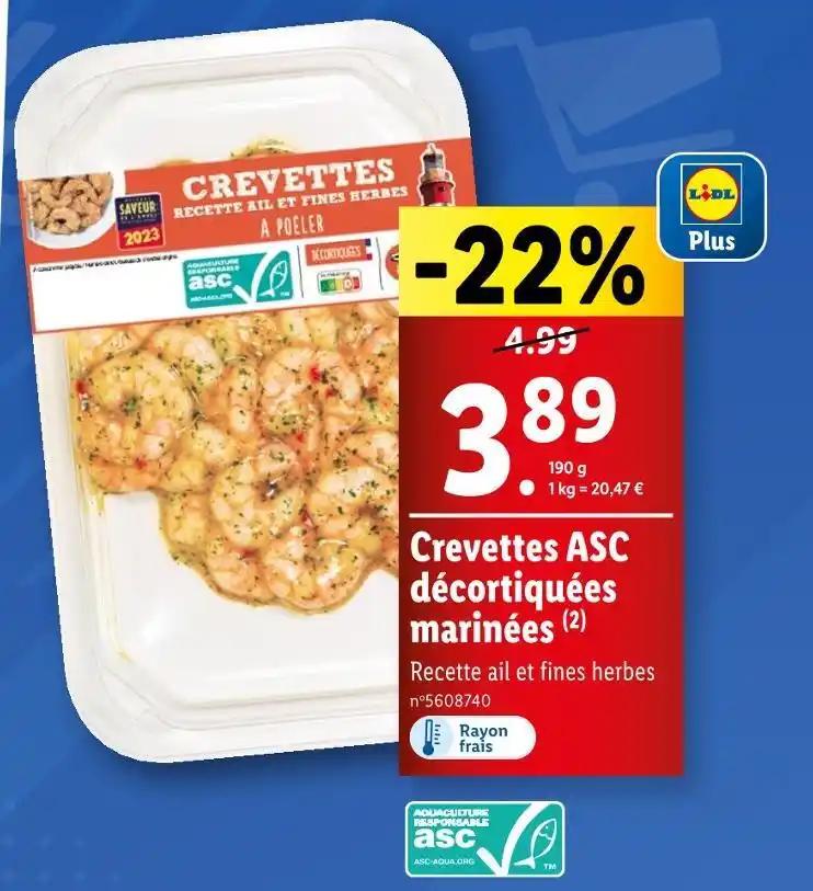 LIDL Crevettes ASC