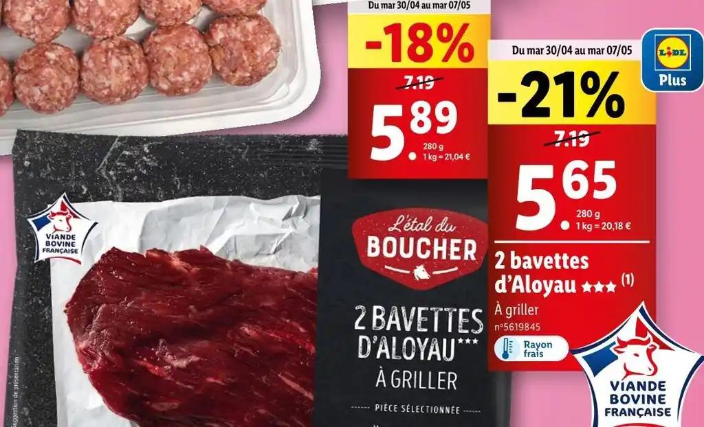 2 bavettes d’Aloyau