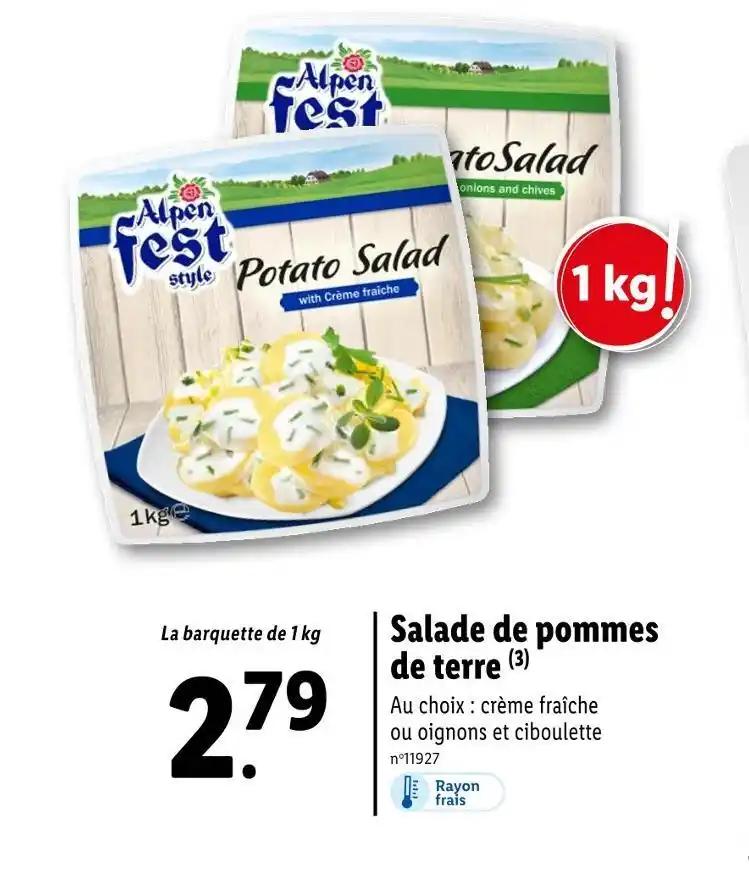 Salade de pommes de terre
