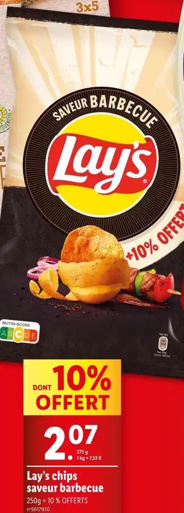 Lay’s chips saveur barbecue