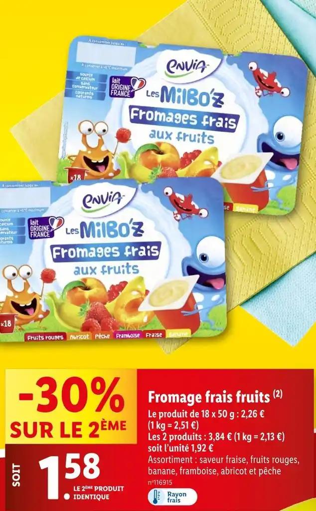 Envia Fromage frais fruits