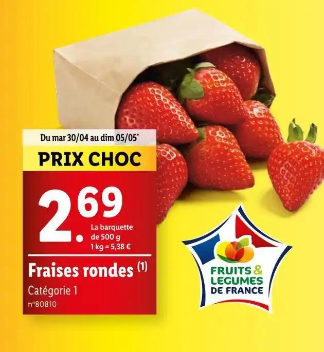 Fraises rondes