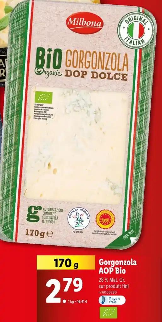 Milbona Gorgonzola AOP Bio