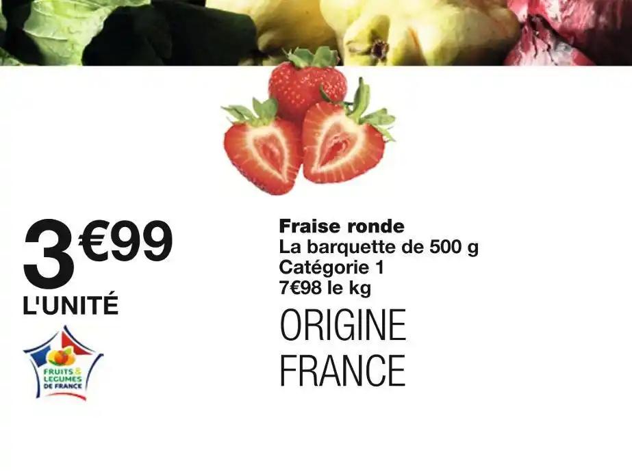 Fraise ronde