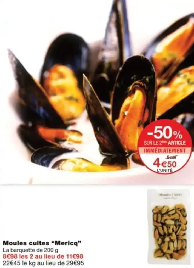 Moules cuites "Mericq"