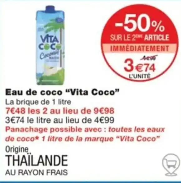 Eau de coco "Vita Coco”