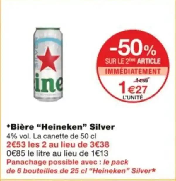 *Bière "Heineken” Silver