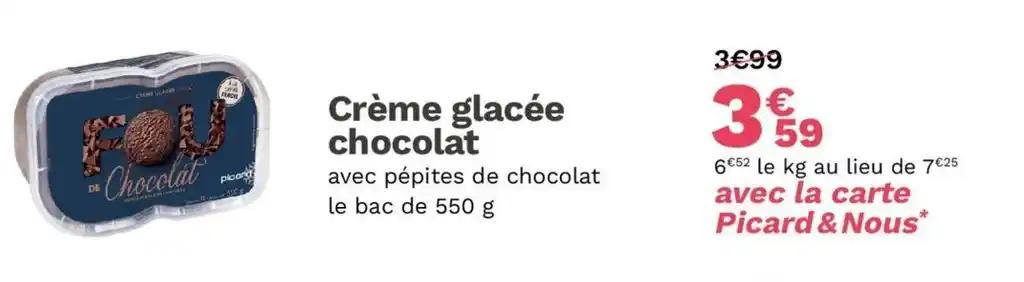 Crème glacée chocolat