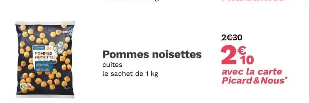 Pommes noisettes