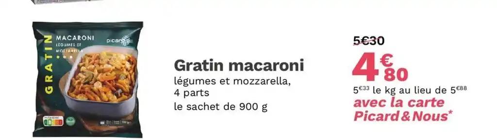 Gratin macaroni