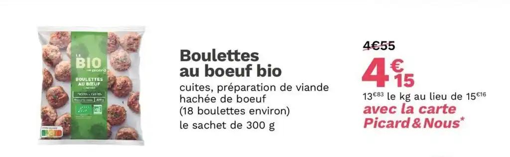 Boulettes au boeuf bio