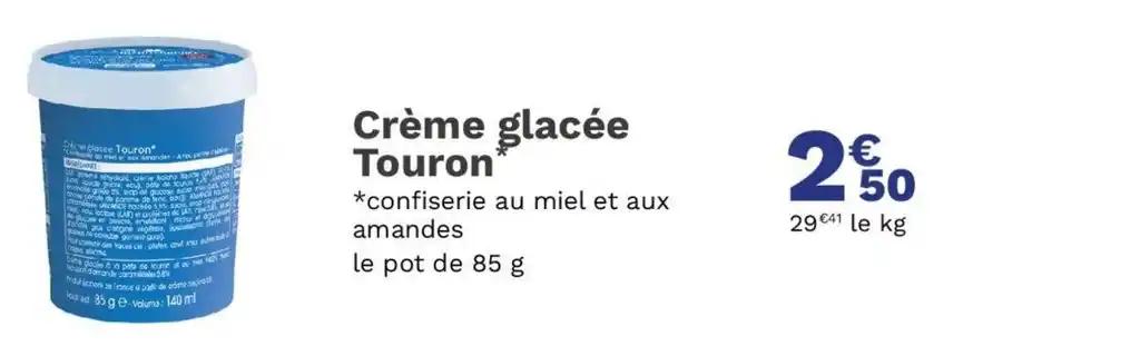 Crème glacée Touron