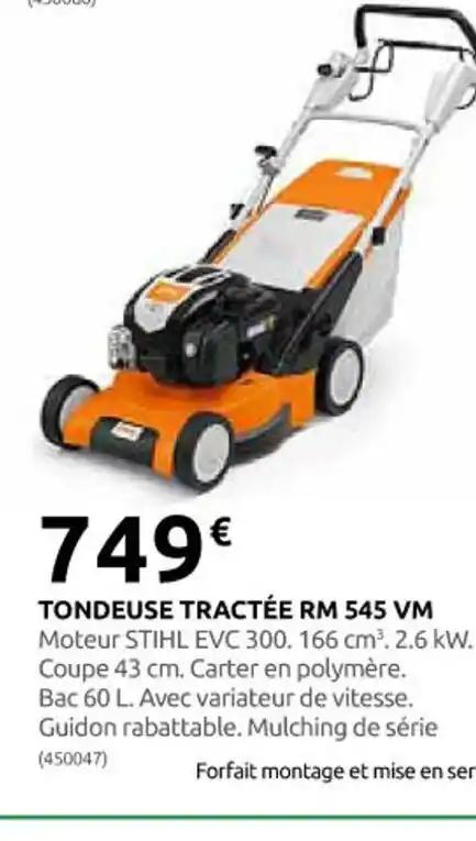 TONDEUSE TRACTÉE RM 545 VM