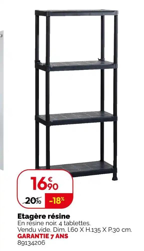 Etagère résine