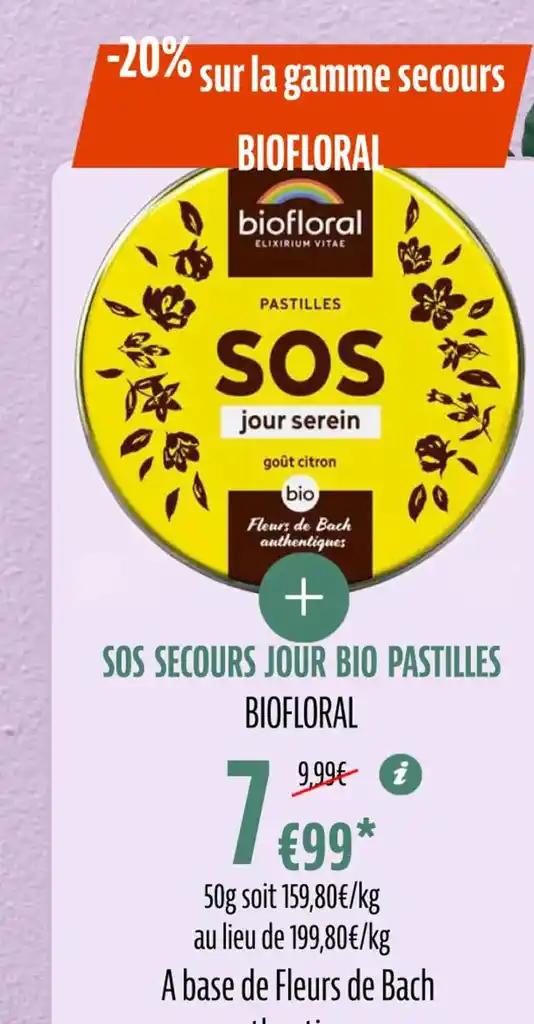 SOS SECOURS JOUR BIO PASTILLES BIOFLORAL