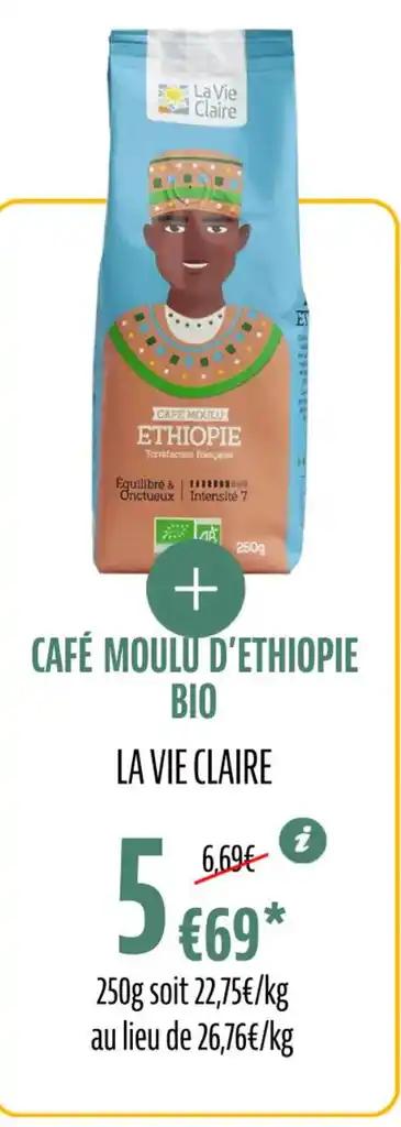 CAFÉ MOULU D'ETHIOPIE BIO LA VIE CLAIRE
