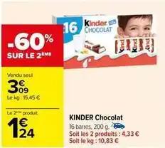 Kinder - chocolat