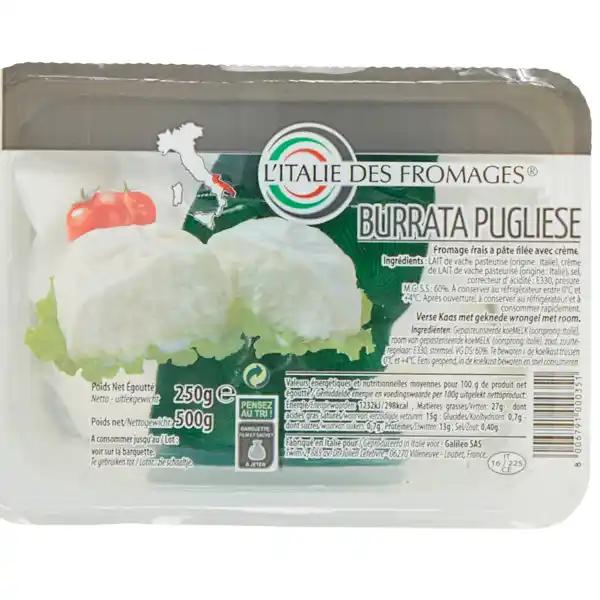 Mozzarella burrata L'ITALIE DES FROMAGES