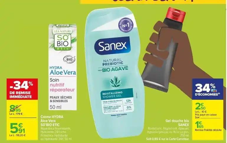 Sanex - gel douche bio