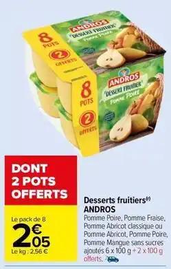 Andros - desserts fruitiers