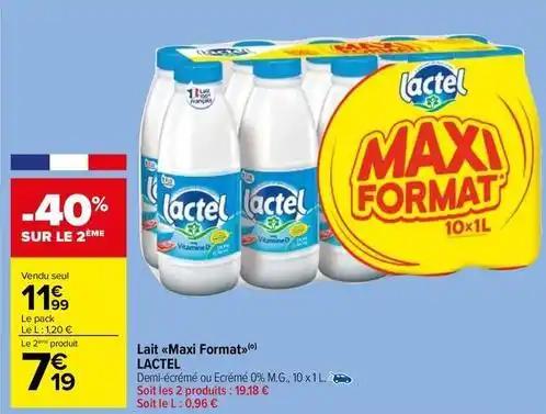 Lactel - lait maxi format