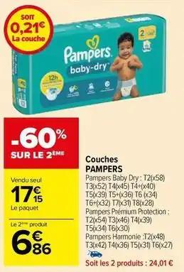 Pampers - couches