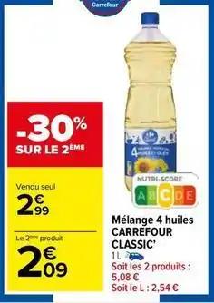 Carrefour - mélange 4 huiles classic'