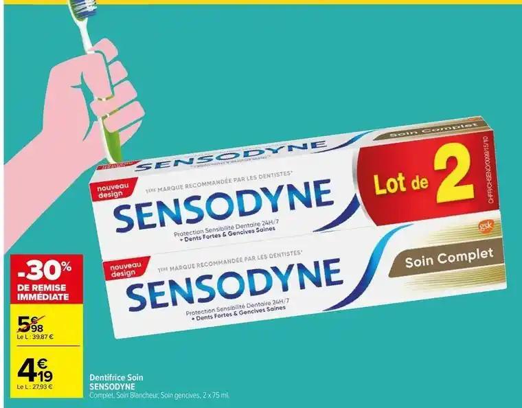 Sensodyne - dentifrice soin