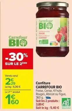 Carrefour - confiture bio